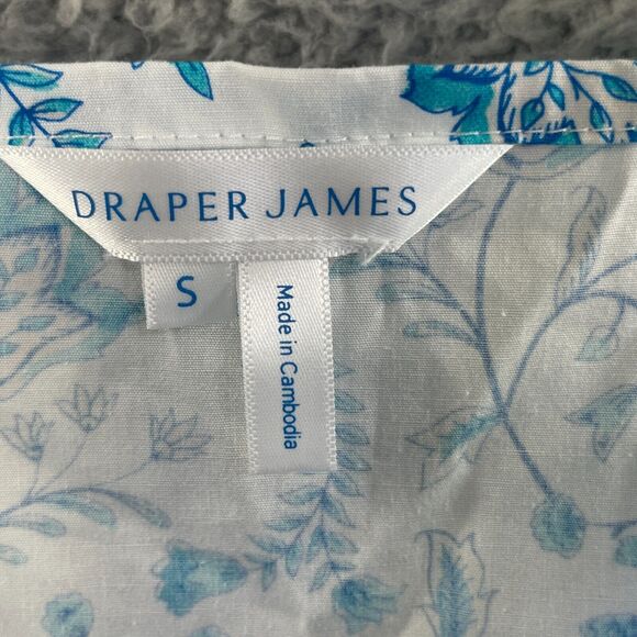 Draper James Womens Floral Dress Cottage Long 100% Cotton Sz S Flowy Ruffle - Picture 5 of 16